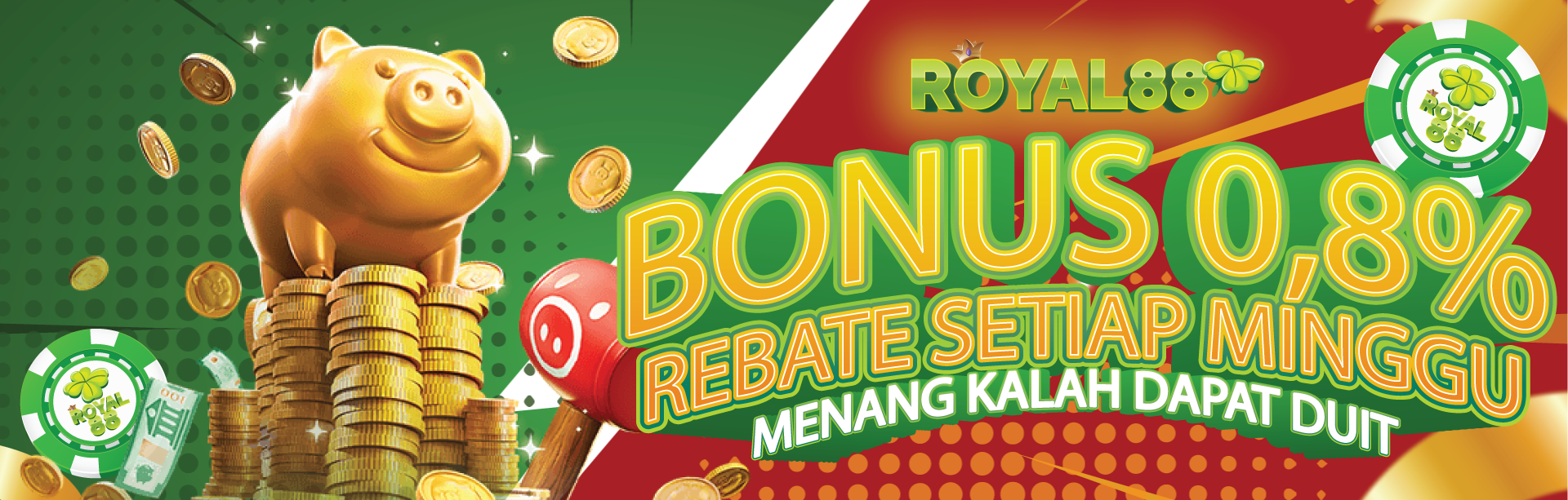 Bonus Rollingan /Rebate 0.8%