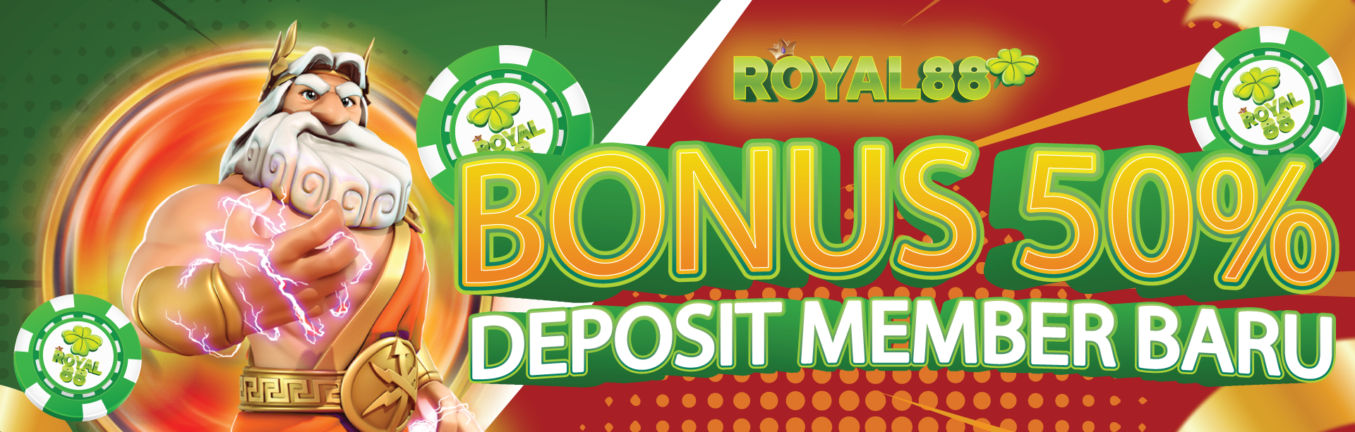 Welcome Royal88 Bonus 50%