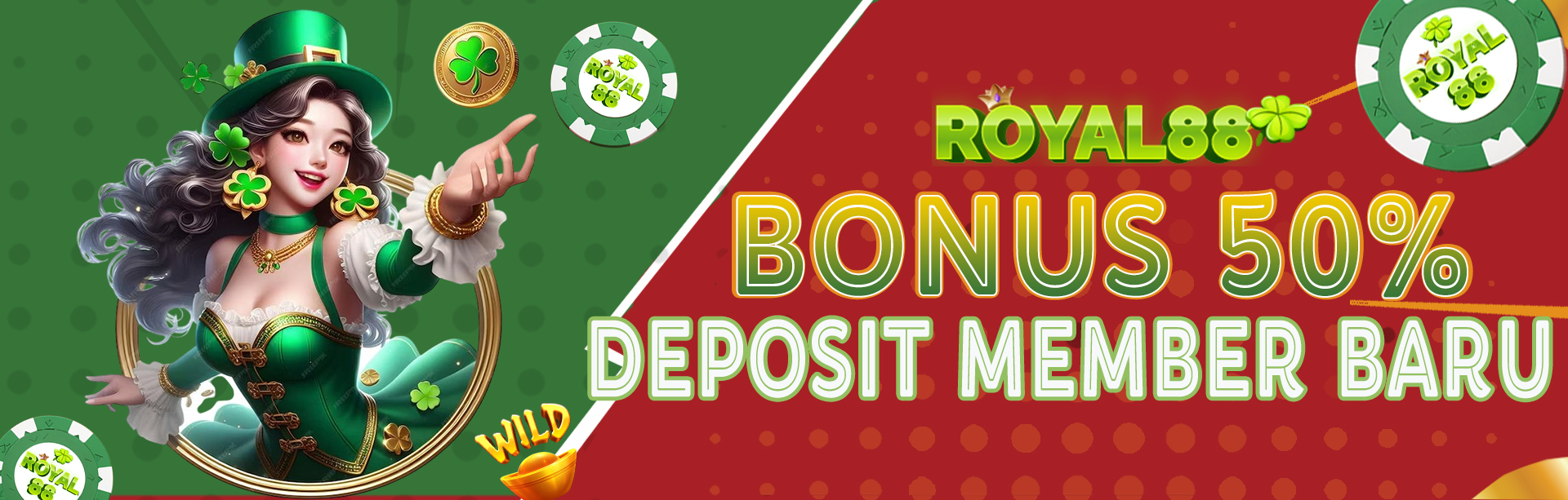 Welcome Royal88 Bonus 50%