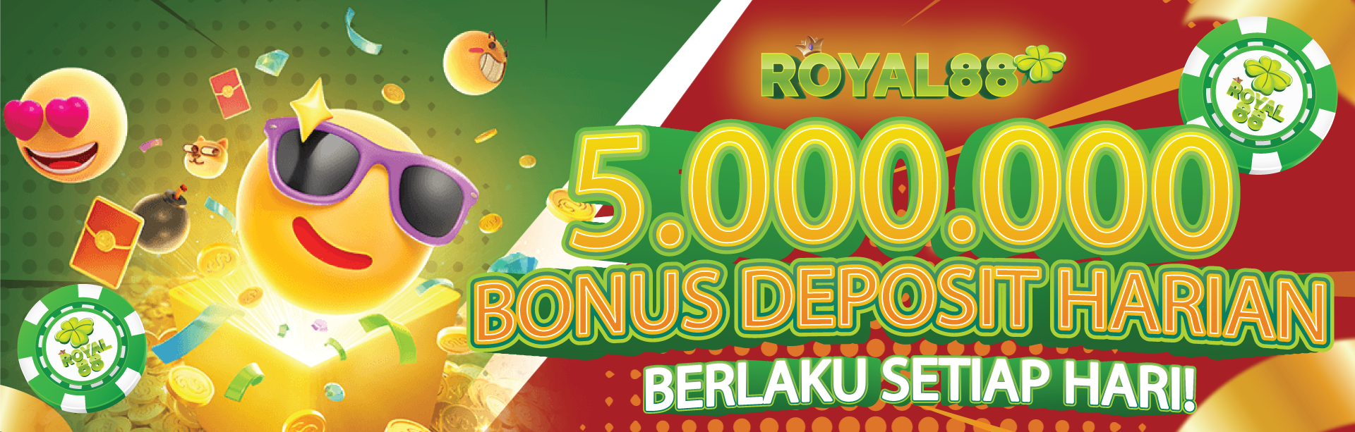 Bonus Deposit Harian Up To 5jt