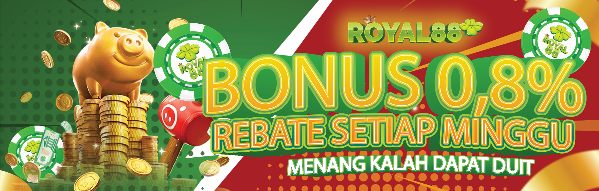 Bonus Rollingan /Rebate 0.8%